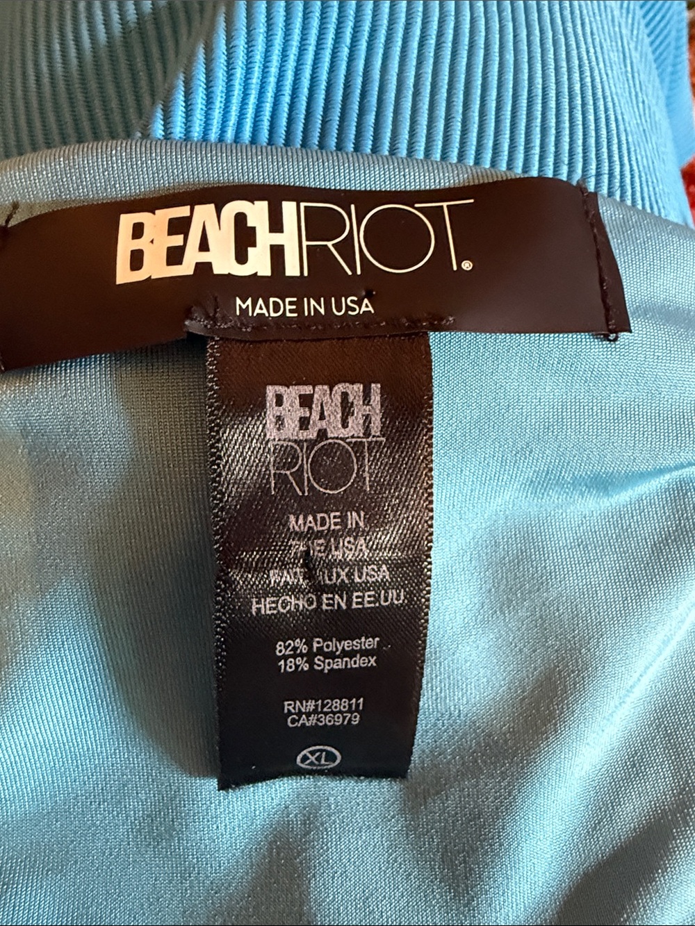 Beach Riot Colorblock One-Piece Swimsuit — Yellow, Pink & Blue - Picture 2 of 7